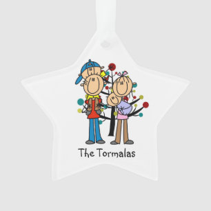 Stick Figure Parents, Garçon, Ornement bébé