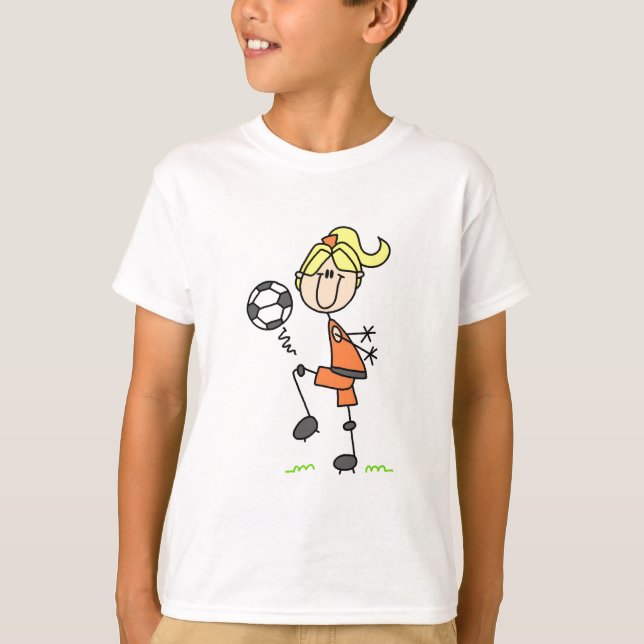 Stick Figure Soccer Tshirts et cadeaux (Devant)