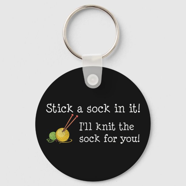 Stick une chaussette dedans ! Porte-clés (Recto)