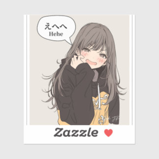 STICKER えへへステッカー|寿司娘シール