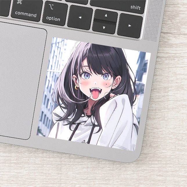 Sticker シール｜あっかんベーJK｜寿司娘 GenerativeAI (Détail)