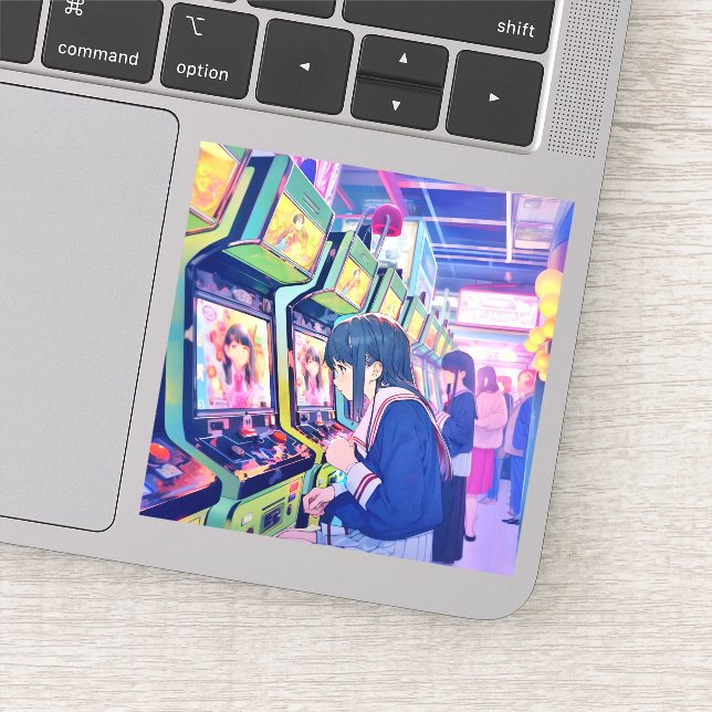 Sticker シール Seal｜ゲーセンJK 寿司娘 GenerativeAI (Détail)