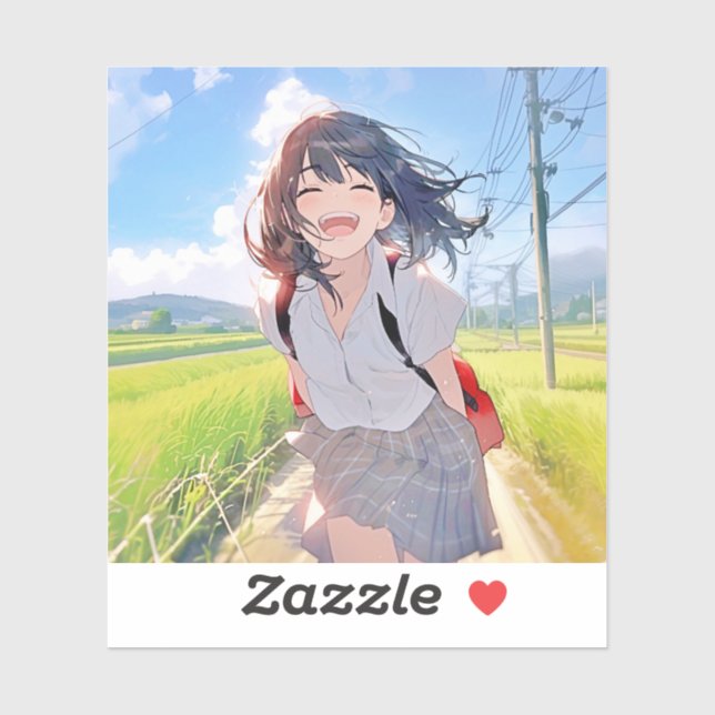 Sticker シール Seal｜帰宅JK 寿司娘 GenerativeAI (Feuille)