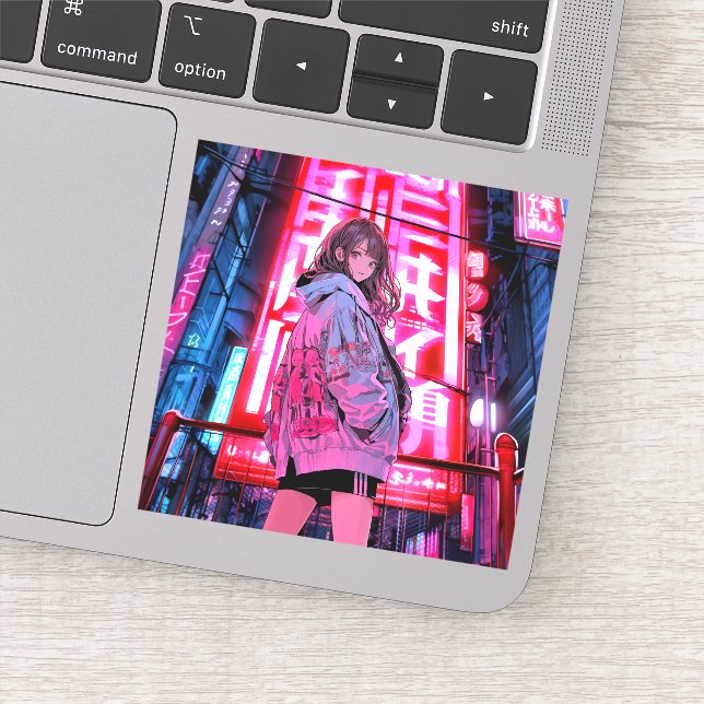 Sticker ネオンJKシール Seal｜寿司娘 GenerativeAI (Détail)