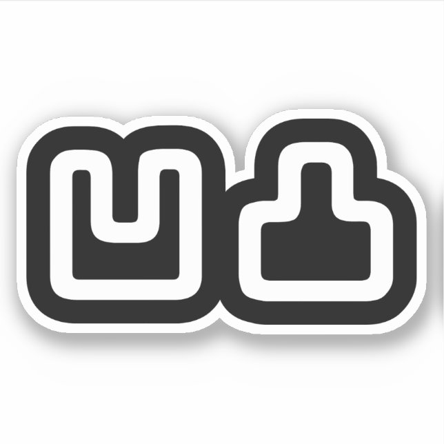 Sticker 凹 凸 Outotsu お う と つ (Devant)