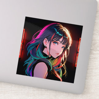 Sticker 煌霞の少女【Radiant Haze Girl】セラミックタイル