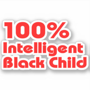 Sticker 100 % d'enfants noirs intelligents