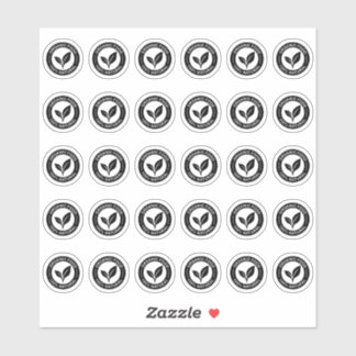 Sticker 100% Organic Food Mini Food Label 