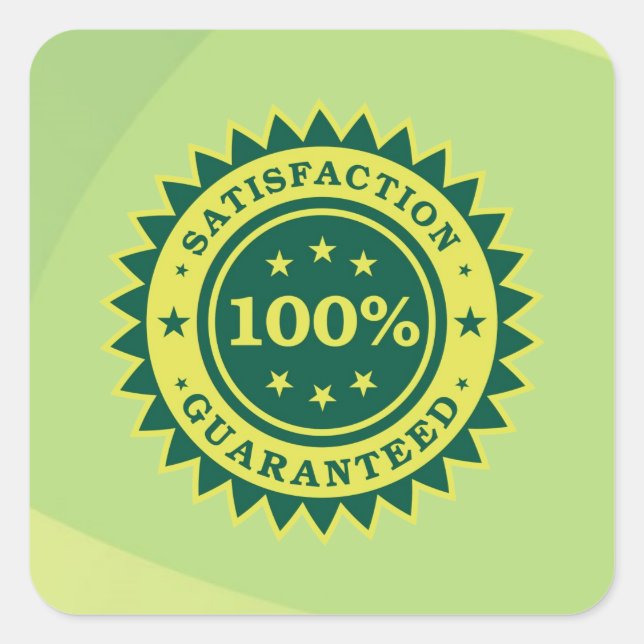 Sticker 100% Satisfaction Garantie (Devant)