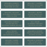 Sticker 10 Nom de l'invité individuel Adresse Mystical Gre<br><div class="desc">10 Nom de l'invité individuel Adresse Stickers Mystical Green Gold Wedding comporte 10 autocollants avec votre nom d'invité individuel et l'adresse sur chaque autocollant en écriture or sur un arrière - plan vert. Aussi parfait pour Noël et Cartes de fin de année, invitations de fête, cartes de remerciement et sorties...</div>