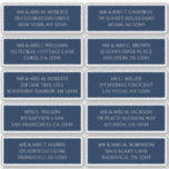 Sticker 10 Nom de l'invité individuel Adresse Mystique Ble<br><div class="desc">10 Nom de l'invité individuel Adresse Stickers Mariage Mystique Bleu Argent dispose de 10 autocollants avec votre nom d'invité individuel et adresse sur chaque autocollant en écriture argent sur un arrière - plan bleu. Aussi parfait pour Noël et Cartes de fin de année, invitations de fête, cartes de remerciement et...</div>