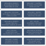 Sticker 10 Nom de l'invité individuel Adresse Mystique Ble<br><div class="desc">10 Nom de l'invité individuel Adresse Stickers Mariage Mystique Bleu Argent dispose de 10 autocollants avec votre nom d'invité individuel et adresse sur chaque autocollant en écriture argent sur un arrière - plan bleu. Aussi parfait pour Noël et Cartes de fin de année, invitations de fête, cartes de remerciement et...</div>