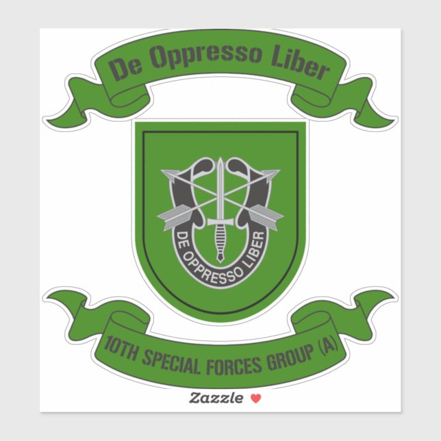 Sticker 10e Groupe des forces spéciales (aéroporté) 10e GF (Feuille)