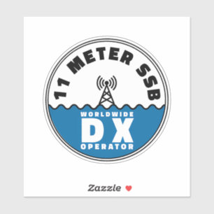 Sticker 11 Mètres SSB CB Radio DX