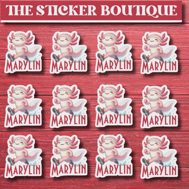 Sticker 12 Dans Un Nom Personnalisé Migné En Courant Axolo (Créateur téléchargé)