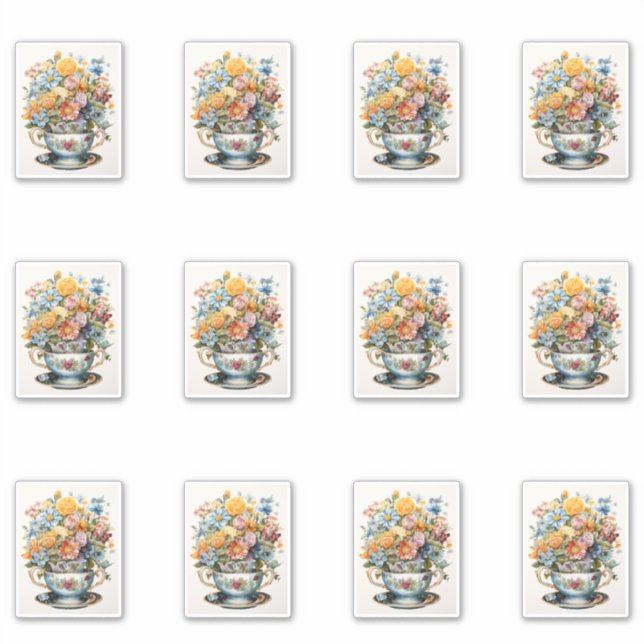 Sticker 13 Coupe des fleurs (Devant)