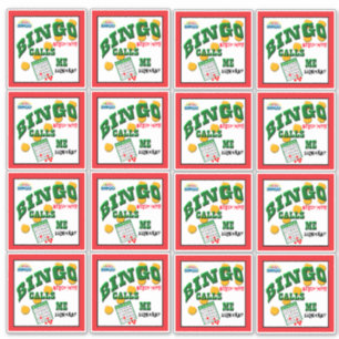 Sticker 14 x 14 Bingo