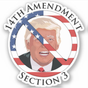 Sticker 14e amendement anti-Trump