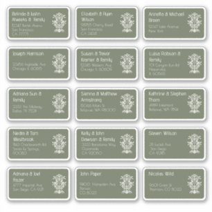 Sticker 15 Mariage individuel Nom du client Adresse Sticke