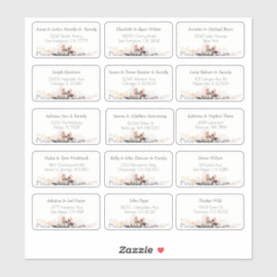 Sticker 15 Simple Mariage individuel Nom du client Adresse