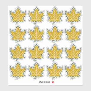 Sticker 16 Anniversaire canadien de la feuille d'érable 15