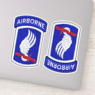Sticker 173e Brigade aéroportée ABN Soldats Sky Contour