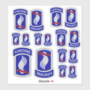 Sticker 173e Brigade aéroportée ABN Soldats Sky Contour St