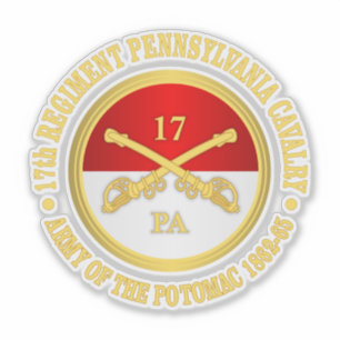 Sticker 17e Cavalerie de Pennsylvanie