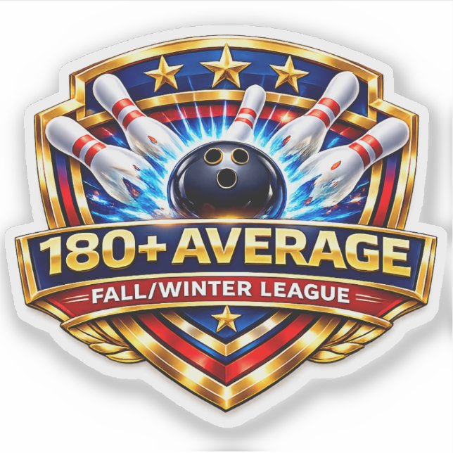 Sticker 180+ Bowling Average | Fall / Winter League (Devant)