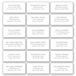 Sticker 18 Mariage Invité Nom du bénéficiaire Adresse Expé