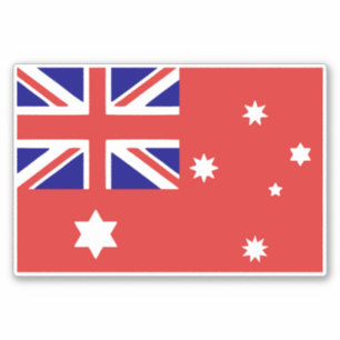 Sticker 1901 Drapeau terrestre des peuples australiens 3:2
