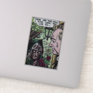 Sticker 1940s Horror bandes dessinées vintages pour les am