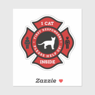 Sticker 1 Chat Inside Pet Alert For Fire Department
