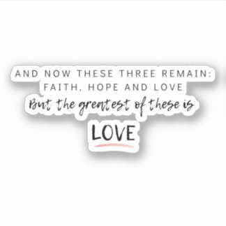 Sticker 1 Corinthiens 13