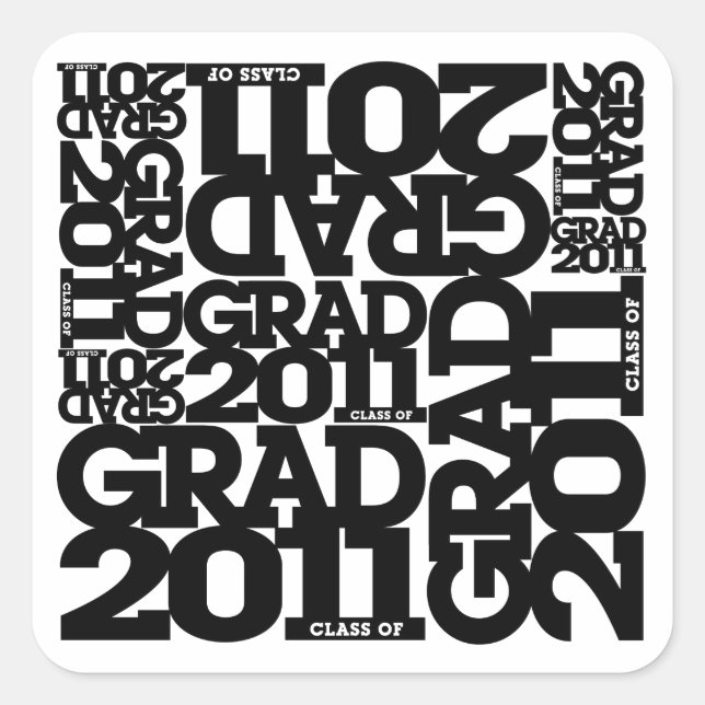 Sticker 1 pour la graduation 2011 (Devant)