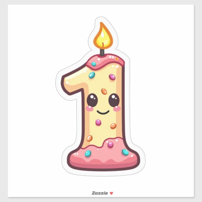 Sticker 1er anniversaire (Feuille)