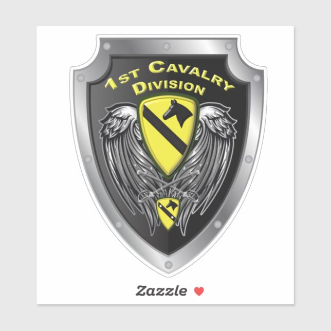 Sticker 1re division de cavalerie "Première équipe" (Feuille)