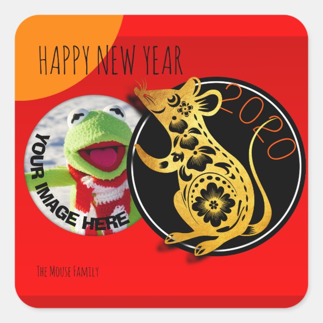 Sticker 2020 S pour papier rat très humoristique (Devant)