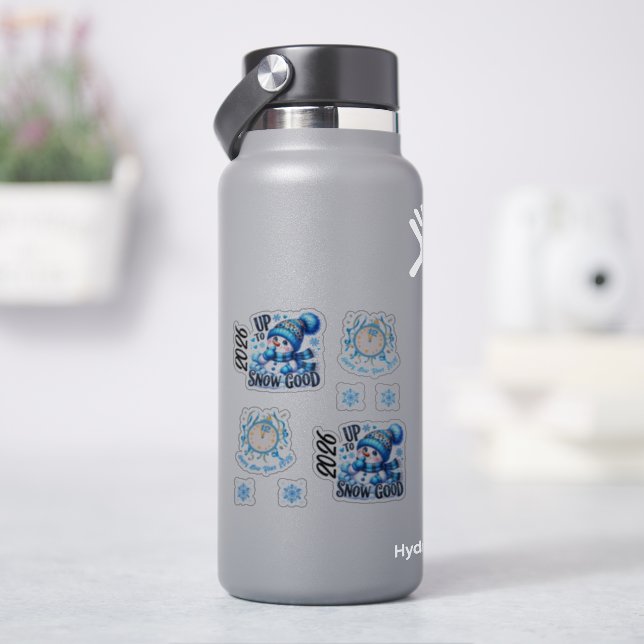Sticker 2026 Year Blue Up to Snow Good  (HydroFlask)