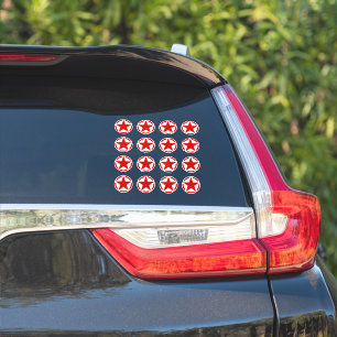 Sticker 20 Décals Vintages au stylo étoile américain