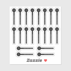 Sticker 20 phoques de sécurité de baume à lèvres transpare