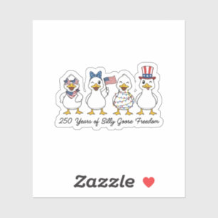 Sticker 250 ans de liberté de Semiquincentenn de Silly Goo