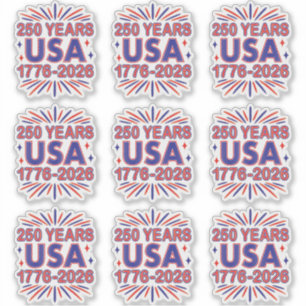 Sticker 250 ans USA   Semiquinentenaire 1776-2026
