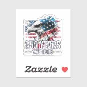 Sticker 250e anniversaire États-Unis Anniversaire Manches 