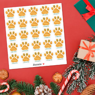 Sticker 25 Jours Personnalisés de Décembre Calendrier de l