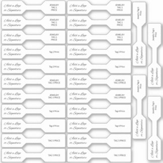 Sticker 26 Signature Photo Bijoux Prix Tags Personnalisé-C