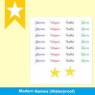 Sticker (28 balises personnalisées) Créez votre propre nom