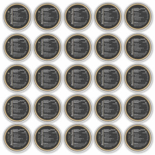 Sticker 2,5" Manuka Honey Black Gold Honey Valeur nutritiv