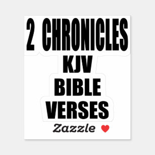 Sticker 2 Chroniques KJV Bible Verse