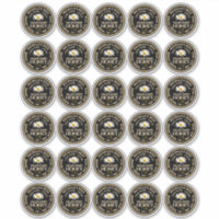 2" Honey Standard Mason Jar Canning Lid avec margu